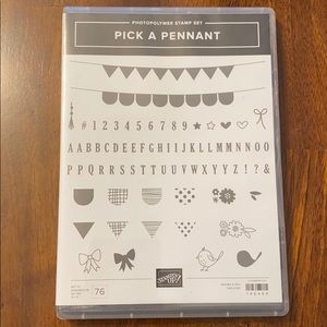 Stampin Up! Pick a Pennant - Photopolymer Stamps
